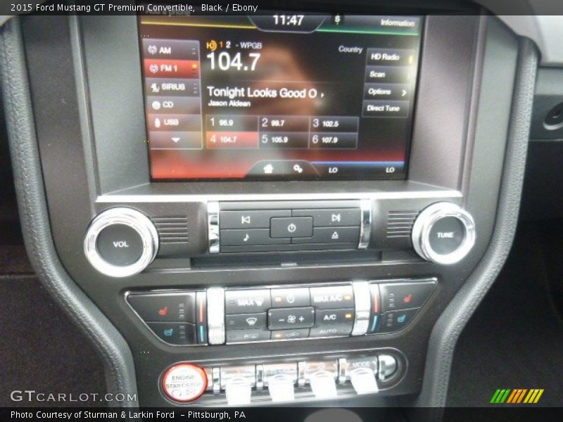 Black / Ebony 2015 Ford Mustang GT Premium Convertible