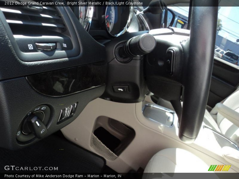 Bright Silver Metallic / Black/Light Graystone 2012 Dodge Grand Caravan Crew