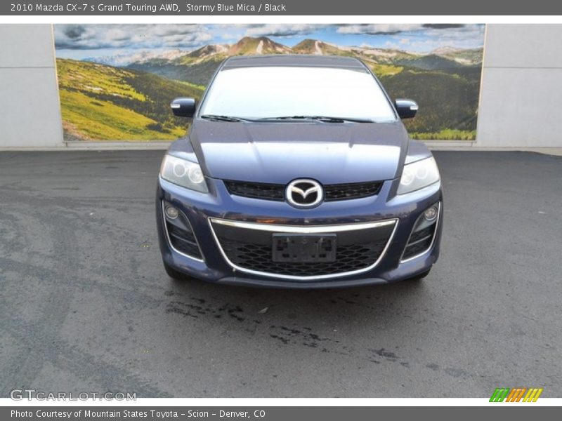 Stormy Blue Mica / Black 2010 Mazda CX-7 s Grand Touring AWD