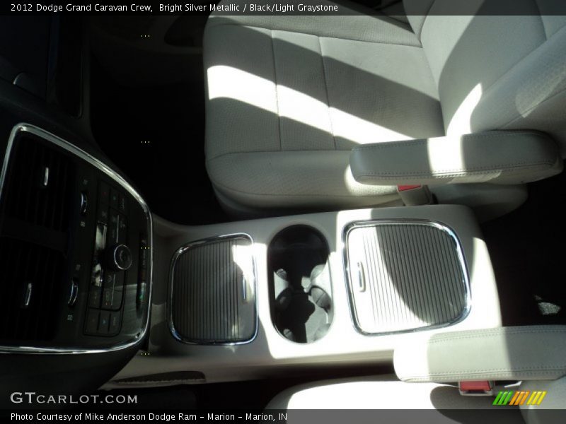 Bright Silver Metallic / Black/Light Graystone 2012 Dodge Grand Caravan Crew