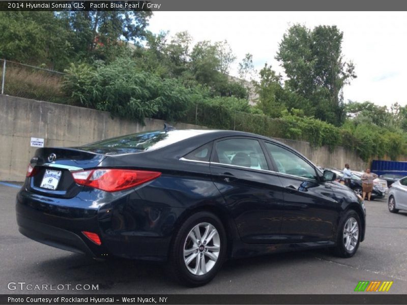 Pacific Blue Pearl / Gray 2014 Hyundai Sonata GLS