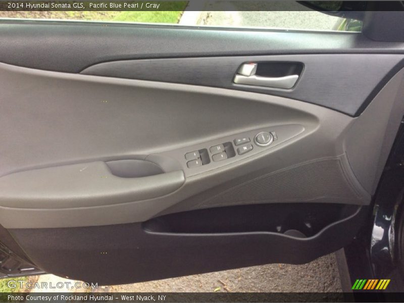 Pacific Blue Pearl / Gray 2014 Hyundai Sonata GLS