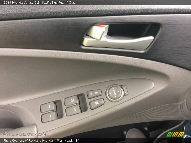 Pacific Blue Pearl / Gray 2014 Hyundai Sonata GLS