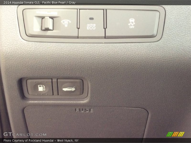 Pacific Blue Pearl / Gray 2014 Hyundai Sonata GLS