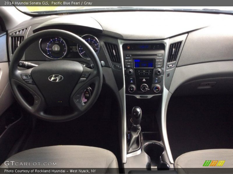 Pacific Blue Pearl / Gray 2014 Hyundai Sonata GLS