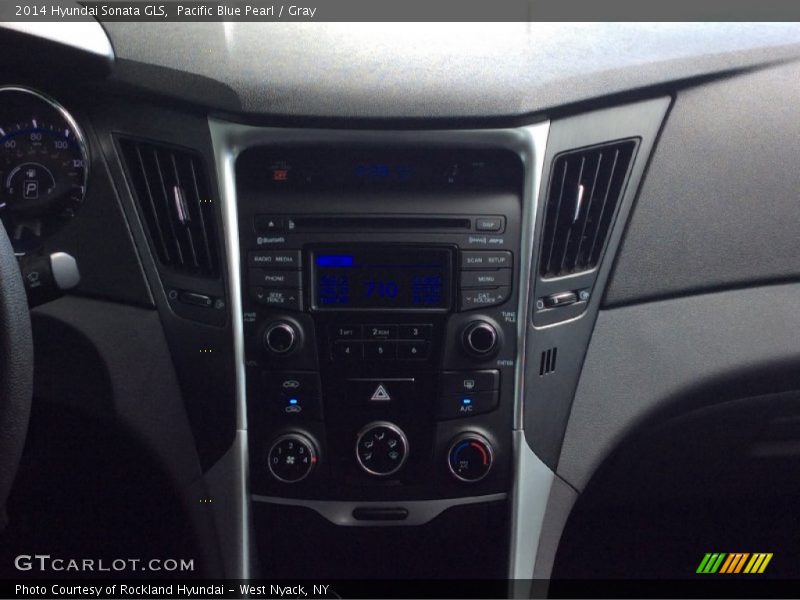Pacific Blue Pearl / Gray 2014 Hyundai Sonata GLS