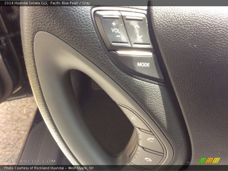 Pacific Blue Pearl / Gray 2014 Hyundai Sonata GLS