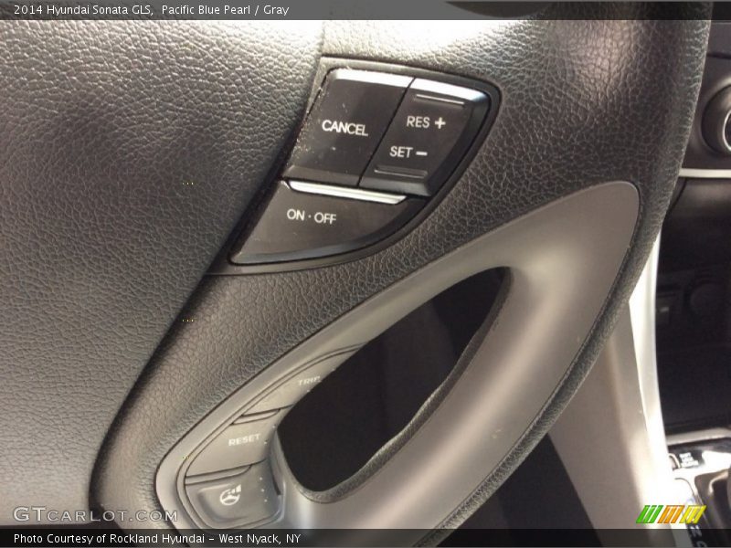 Pacific Blue Pearl / Gray 2014 Hyundai Sonata GLS