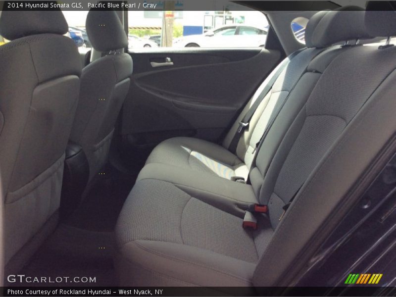 Pacific Blue Pearl / Gray 2014 Hyundai Sonata GLS