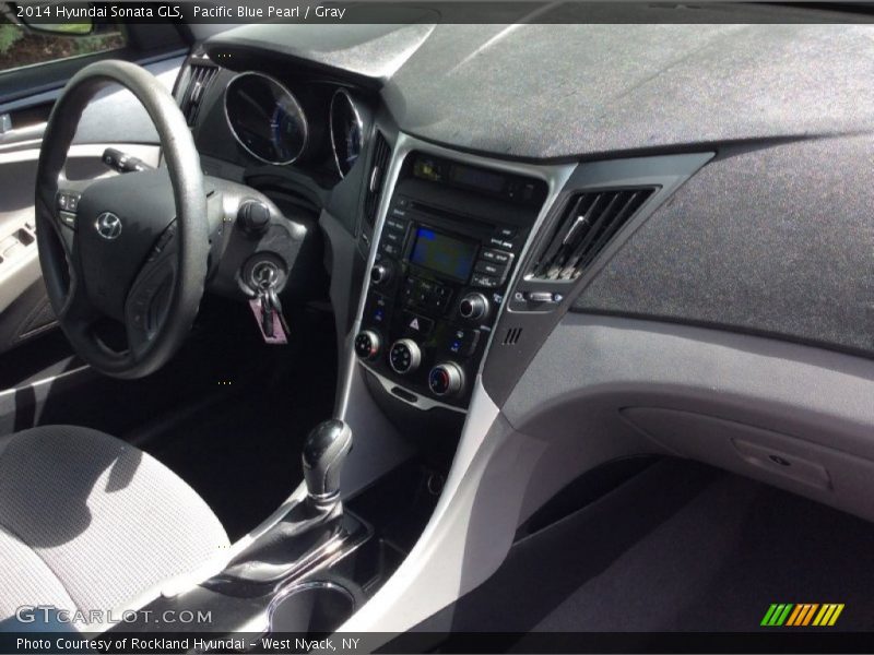 Pacific Blue Pearl / Gray 2014 Hyundai Sonata GLS
