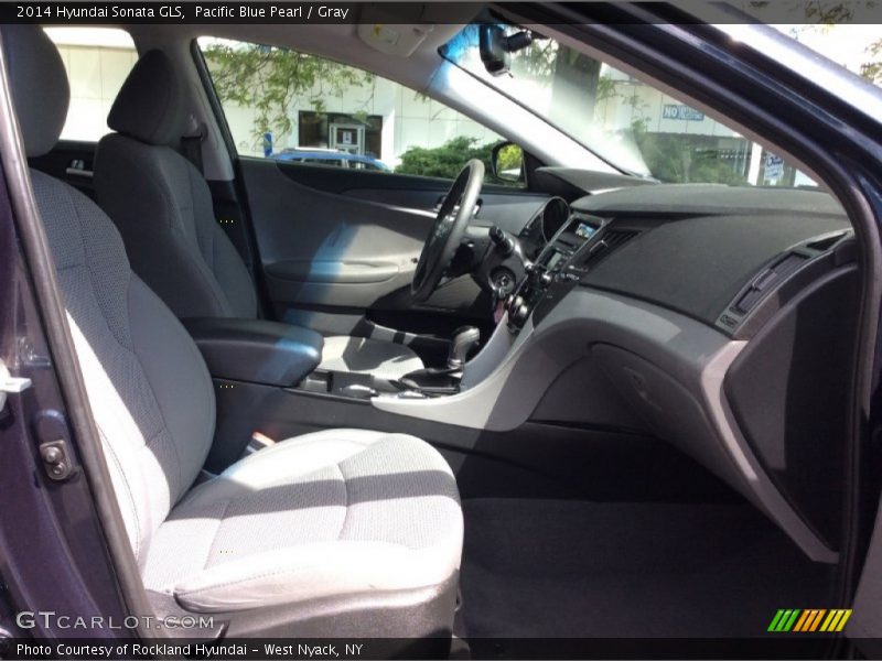 Pacific Blue Pearl / Gray 2014 Hyundai Sonata GLS