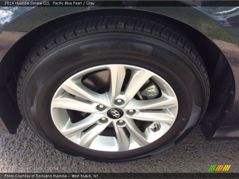 Pacific Blue Pearl / Gray 2014 Hyundai Sonata GLS