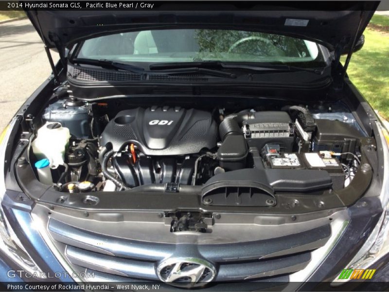 Pacific Blue Pearl / Gray 2014 Hyundai Sonata GLS