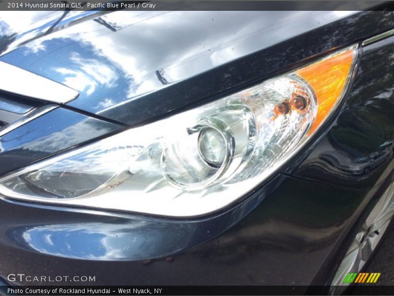 Pacific Blue Pearl / Gray 2014 Hyundai Sonata GLS