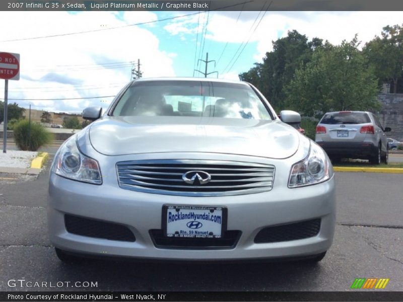 Liquid Platinum Metallic / Graphite Black 2007 Infiniti G 35 x Sedan