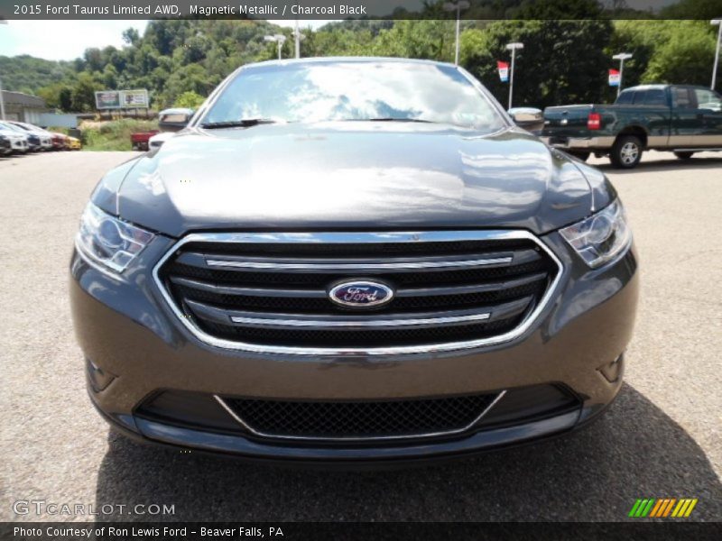 Magnetic Metallic / Charcoal Black 2015 Ford Taurus Limited AWD