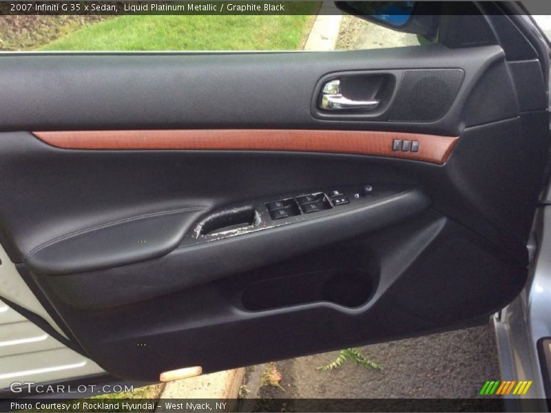Liquid Platinum Metallic / Graphite Black 2007 Infiniti G 35 x Sedan