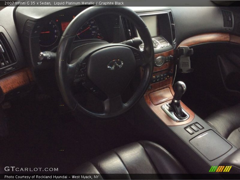 Liquid Platinum Metallic / Graphite Black 2007 Infiniti G 35 x Sedan