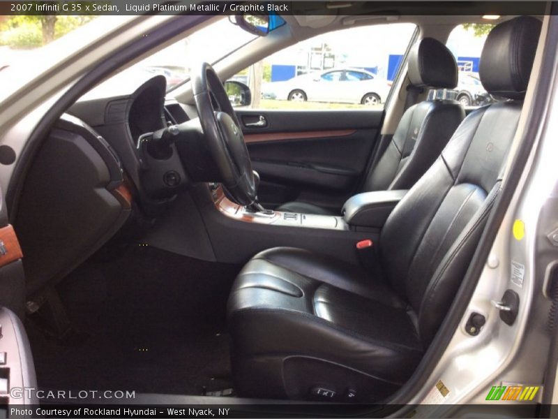 Liquid Platinum Metallic / Graphite Black 2007 Infiniti G 35 x Sedan