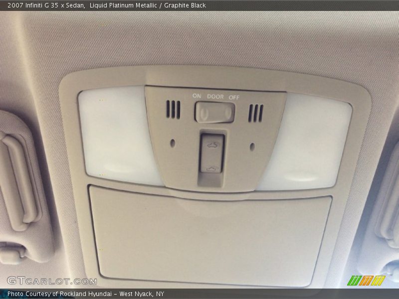 Liquid Platinum Metallic / Graphite Black 2007 Infiniti G 35 x Sedan