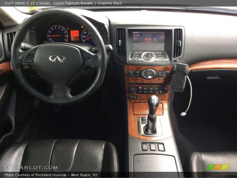 Liquid Platinum Metallic / Graphite Black 2007 Infiniti G 35 x Sedan