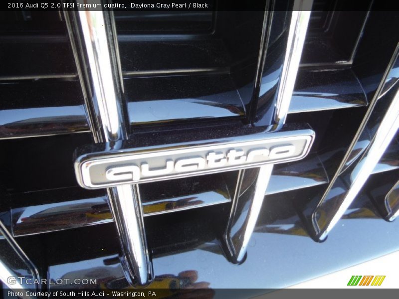 Daytona Gray Pearl / Black 2016 Audi Q5 2.0 TFSI Premium quattro
