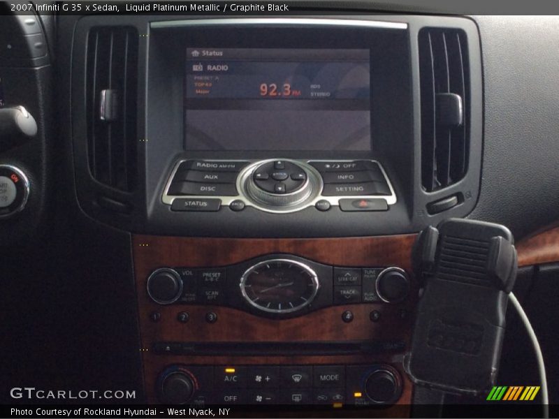 Liquid Platinum Metallic / Graphite Black 2007 Infiniti G 35 x Sedan