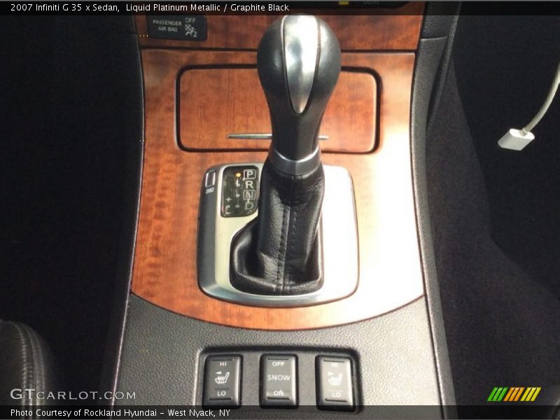Liquid Platinum Metallic / Graphite Black 2007 Infiniti G 35 x Sedan
