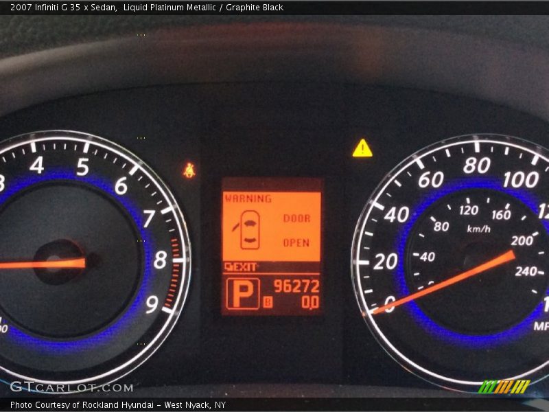 Liquid Platinum Metallic / Graphite Black 2007 Infiniti G 35 x Sedan