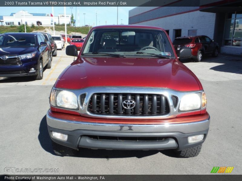 Impulse Red Pearl / Oak 2003 Toyota Tacoma V6 TRD Xtracab 4x4