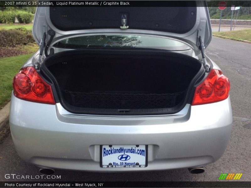 Liquid Platinum Metallic / Graphite Black 2007 Infiniti G 35 x Sedan