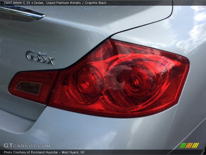 Liquid Platinum Metallic / Graphite Black 2007 Infiniti G 35 x Sedan