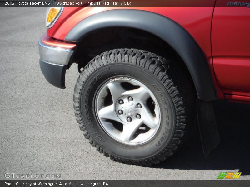 Impulse Red Pearl / Oak 2003 Toyota Tacoma V6 TRD Xtracab 4x4