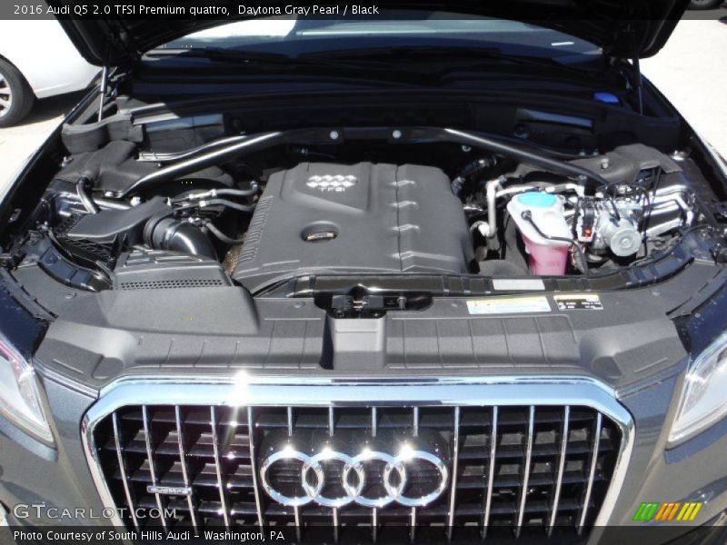 Daytona Gray Pearl / Black 2016 Audi Q5 2.0 TFSI Premium quattro