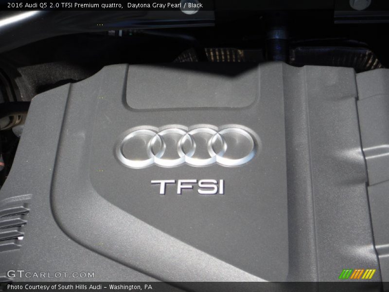 Daytona Gray Pearl / Black 2016 Audi Q5 2.0 TFSI Premium quattro