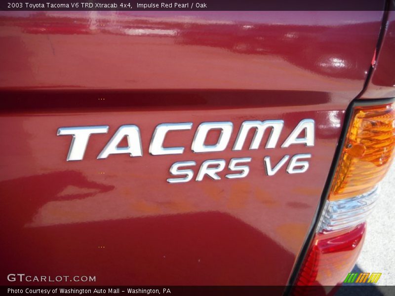 Impulse Red Pearl / Oak 2003 Toyota Tacoma V6 TRD Xtracab 4x4