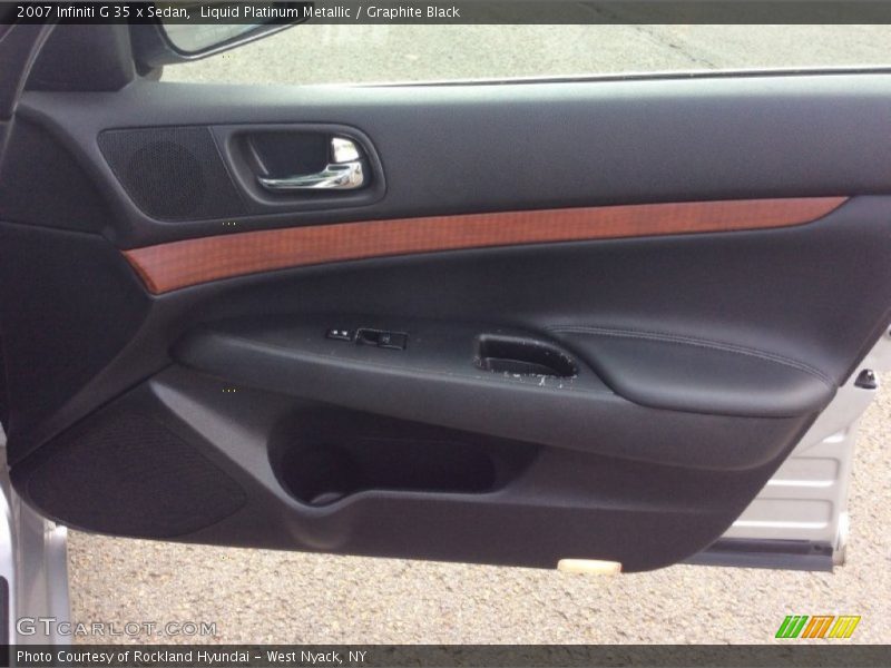 Liquid Platinum Metallic / Graphite Black 2007 Infiniti G 35 x Sedan