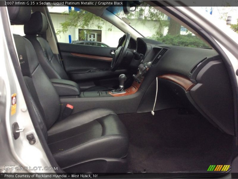 Liquid Platinum Metallic / Graphite Black 2007 Infiniti G 35 x Sedan