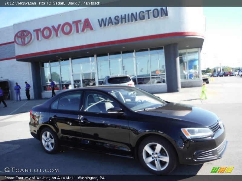 Black / Titan Black 2012 Volkswagen Jetta TDI Sedan