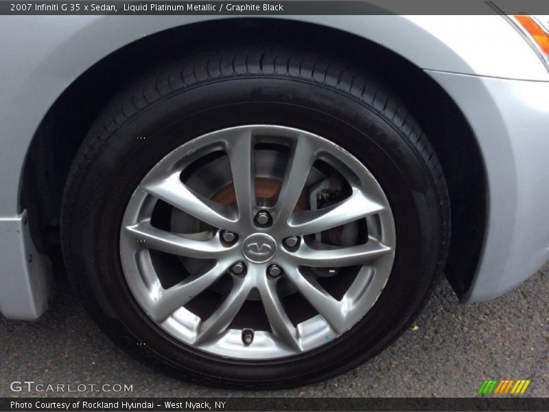 Liquid Platinum Metallic / Graphite Black 2007 Infiniti G 35 x Sedan