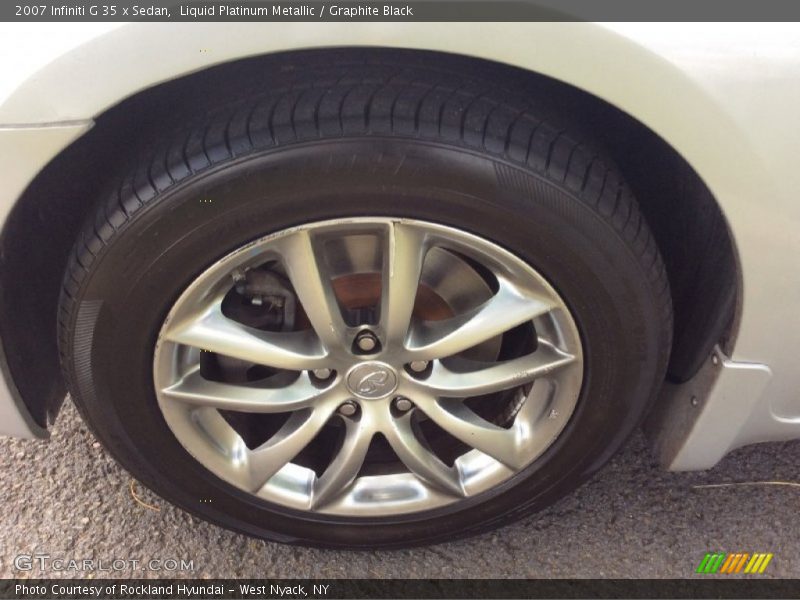 Liquid Platinum Metallic / Graphite Black 2007 Infiniti G 35 x Sedan
