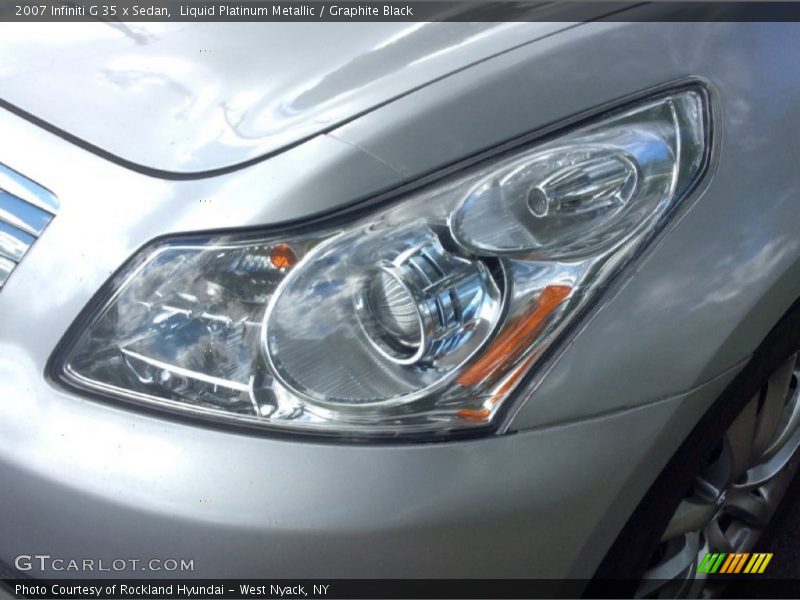 Liquid Platinum Metallic / Graphite Black 2007 Infiniti G 35 x Sedan