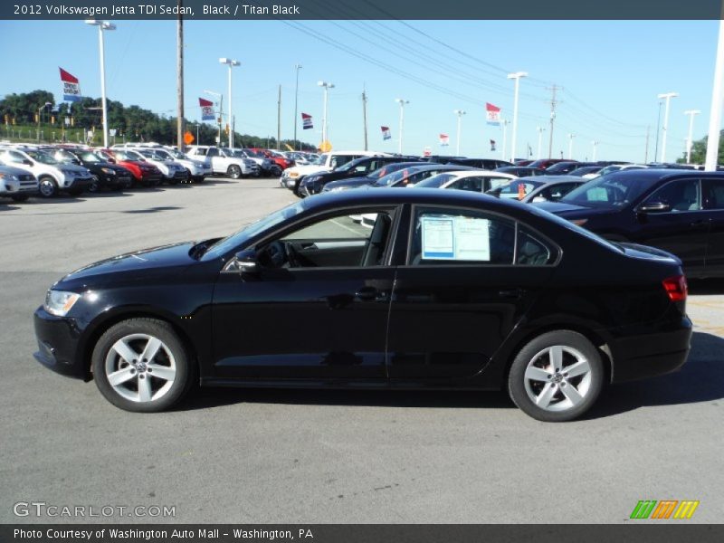 Black / Titan Black 2012 Volkswagen Jetta TDI Sedan