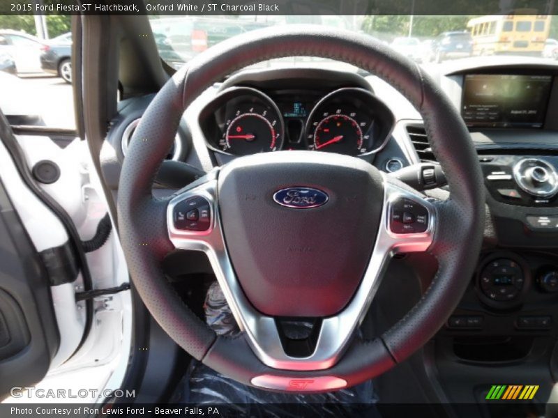 Oxford White / ST Charcoal Black 2015 Ford Fiesta ST Hatchback