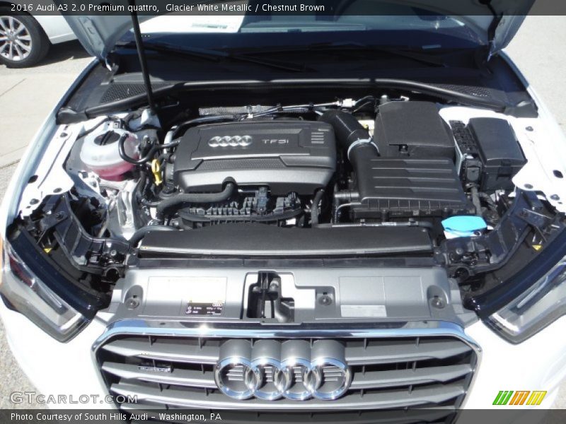  2016 A3 2.0 Premium quattro Engine - 2.0 Liter Turbocharged/TFSI DOHC 16-Valve VVT 4 Cylinder