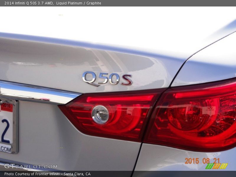 Liquid Platinum / Graphite 2014 Infiniti Q 50S 3.7 AWD