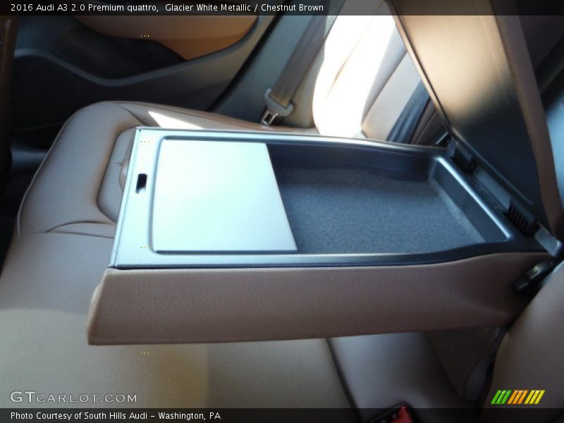 Glacier White Metallic / Chestnut Brown 2016 Audi A3 2.0 Premium quattro