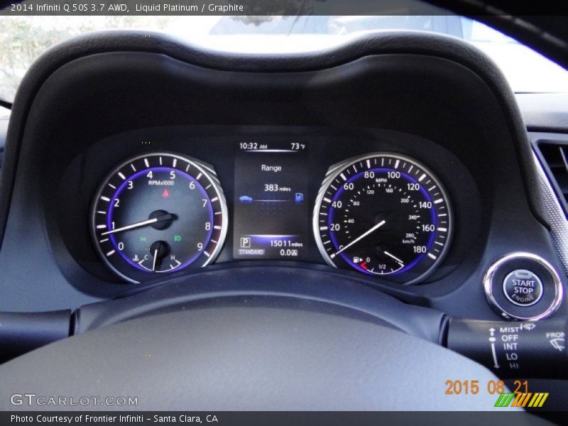 Liquid Platinum / Graphite 2014 Infiniti Q 50S 3.7 AWD