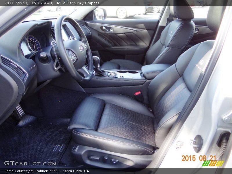 Liquid Platinum / Graphite 2014 Infiniti Q 50S 3.7 AWD