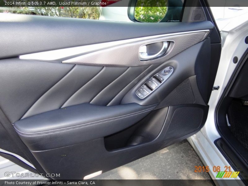 Liquid Platinum / Graphite 2014 Infiniti Q 50S 3.7 AWD